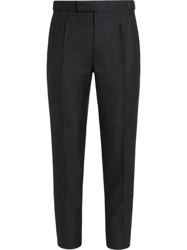 Zegna Tapered Wool Trousers - Farfetch