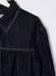 Philosophy Di Lorenzo Serafini Kids TEEN embroidered-logo cropped denim jacket