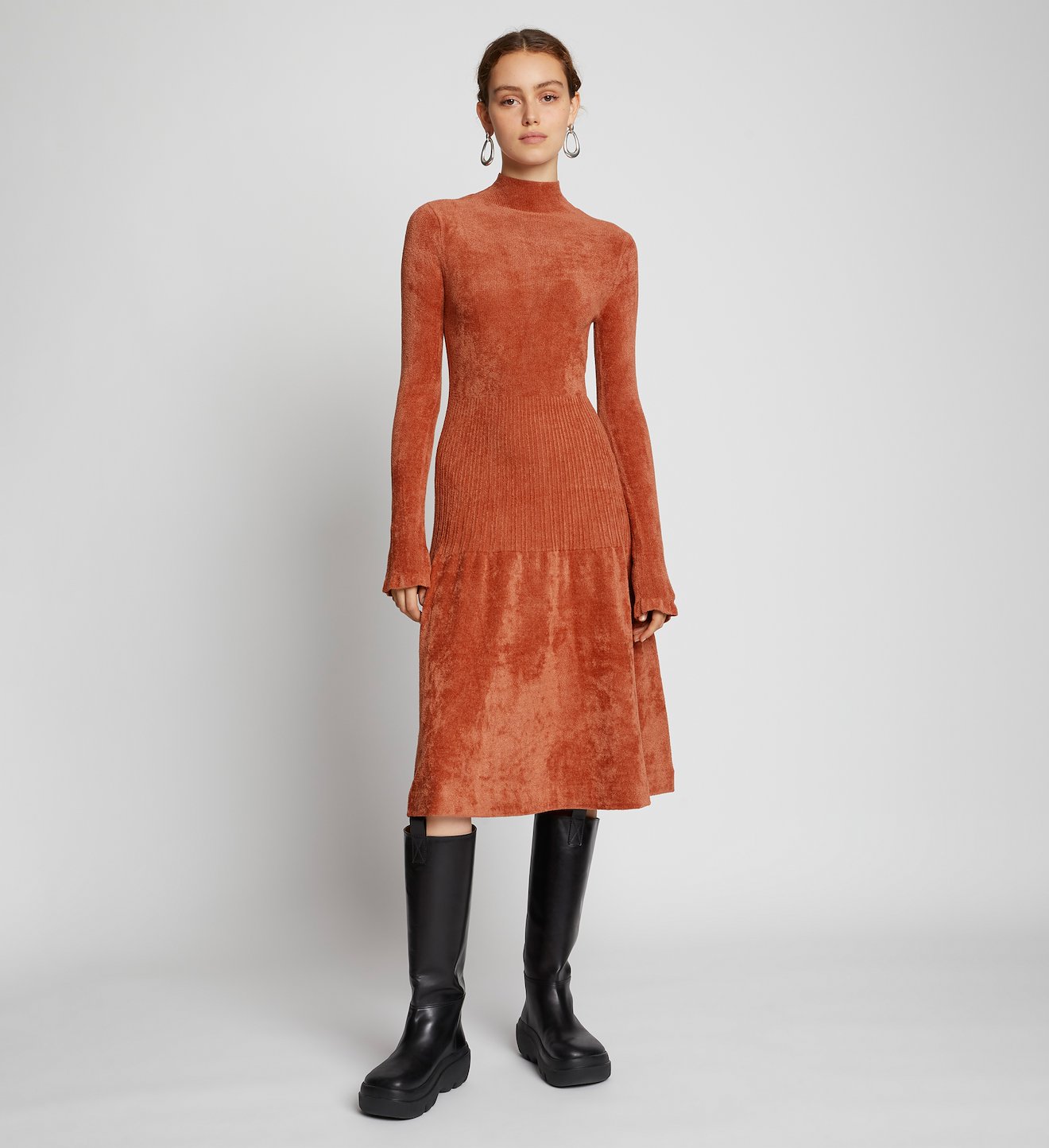 Chenille Turtleneck Dress