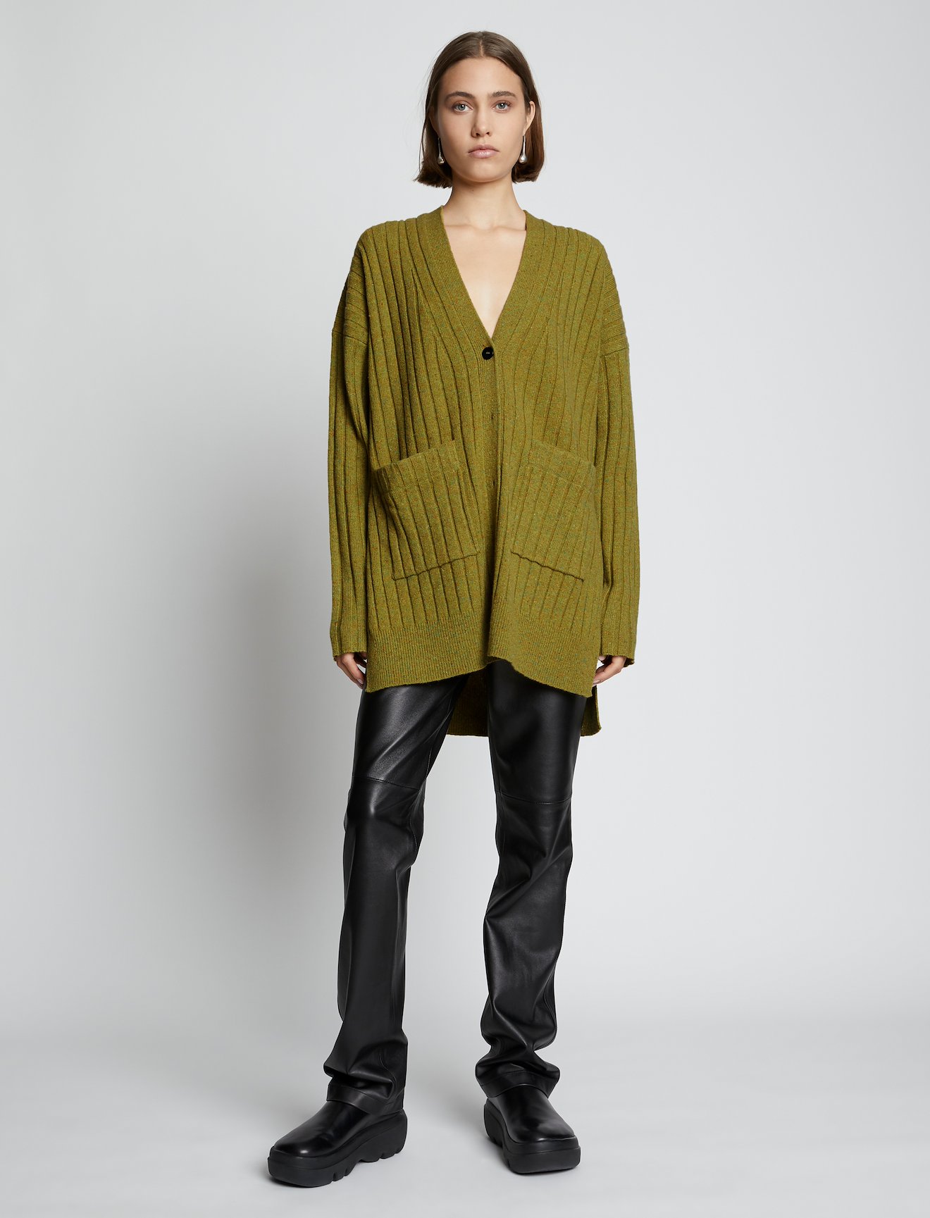 Speckled Wool Oversized Cardigan #1