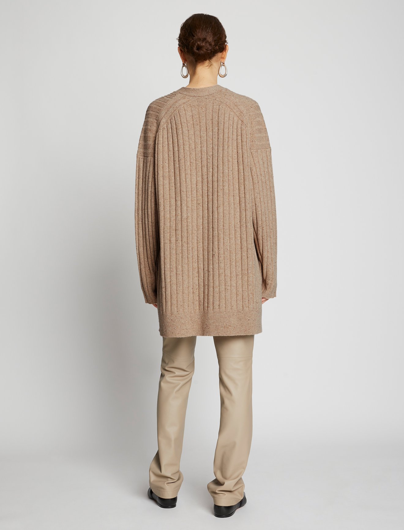 Speckled Wool Oversized Cardigan #3