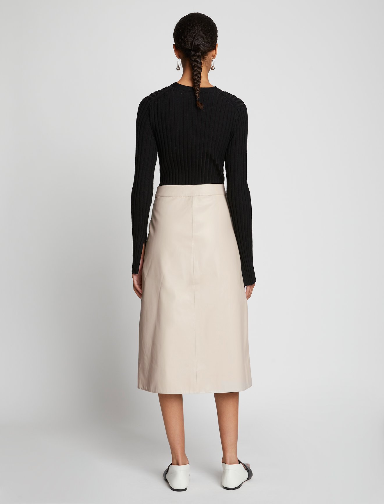 Faux Leather Wrap Skirt #2