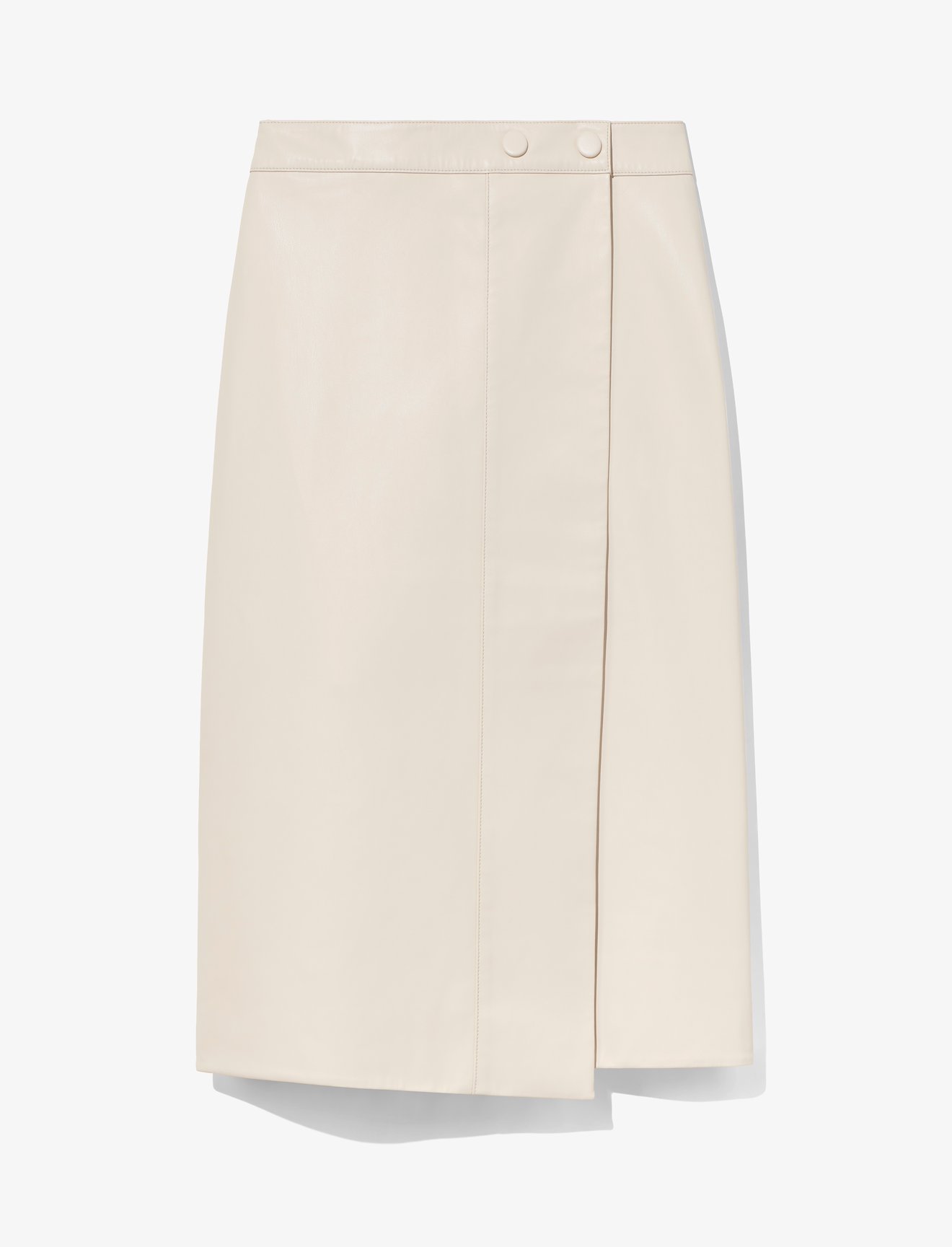 Faux Leather Wrap Skirt #4