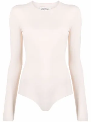 MM6 Maison Margiela ボディスーツ | ニュートラル | FARFETCH JP