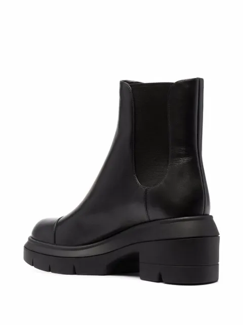 stuart weitzman women's norah block heel platform chelsea boots