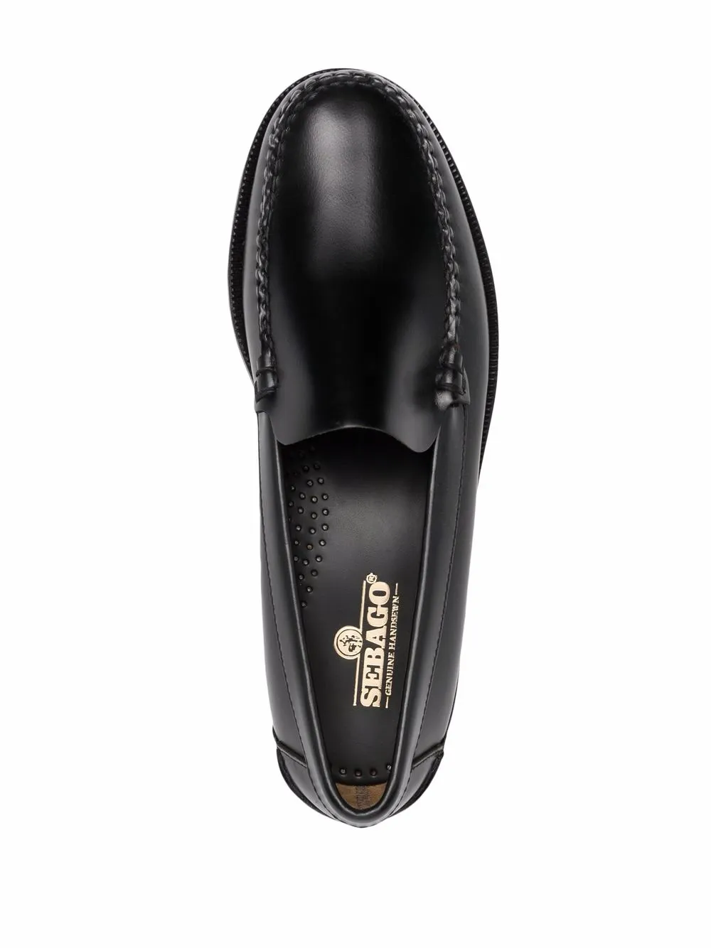 Sebago polished-leather loafers Black