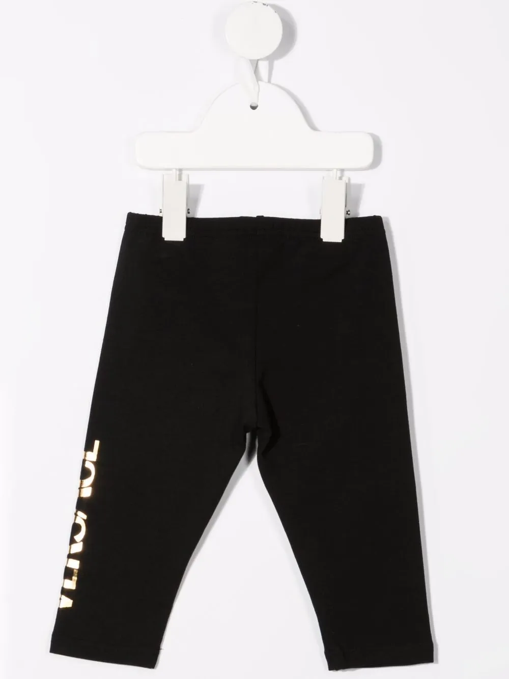 Versace Kids Legging met metallic logo - Zwart
