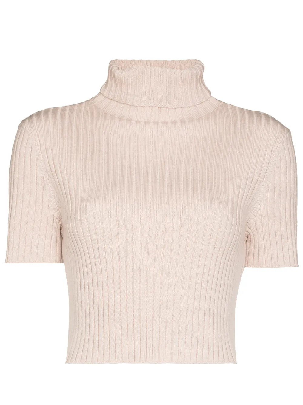 STAUD Lilou High Neck Cropped Jumper - Farfetch