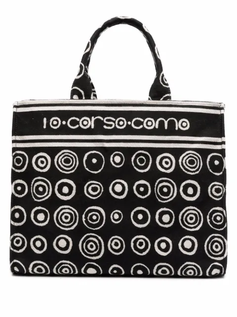 10 CORSO COMO graphic-print canvas tote