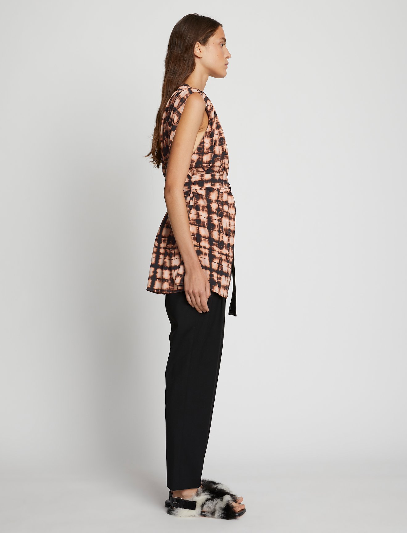 Printed Tie Dye Wrap Top #2