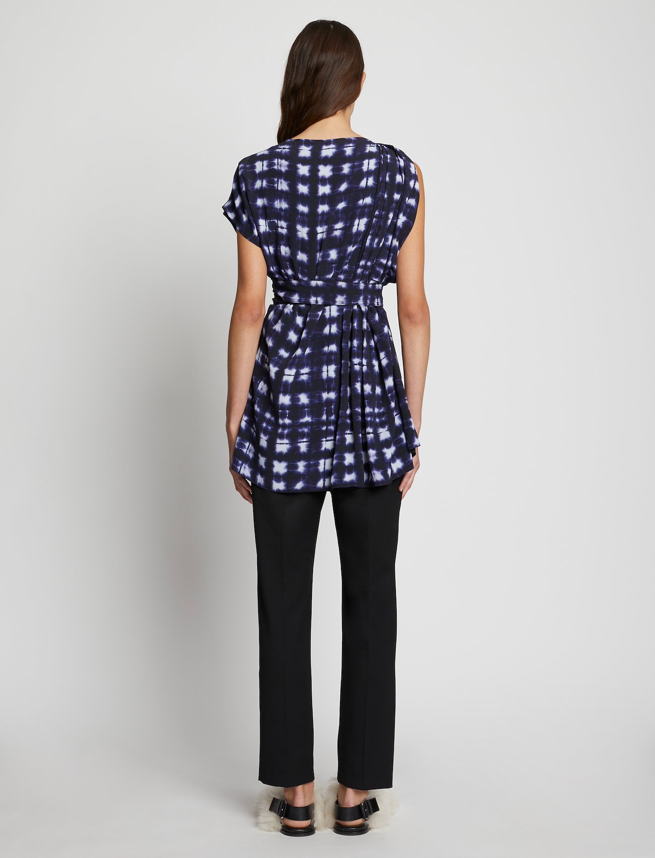 Printed Tie Dye Wrap Top #3