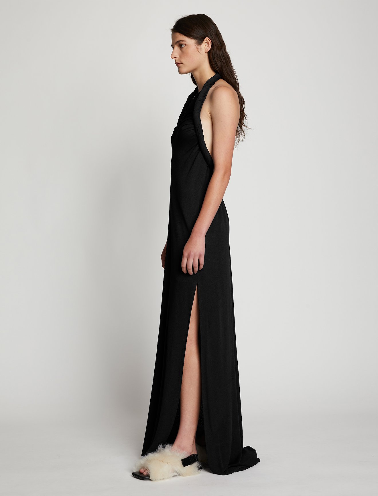 Crepe Jersey Sleeveless Dress #1