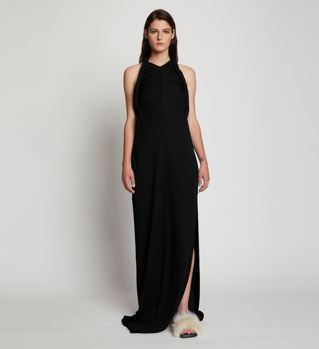 Crepe Jersey Sleeveless Dress