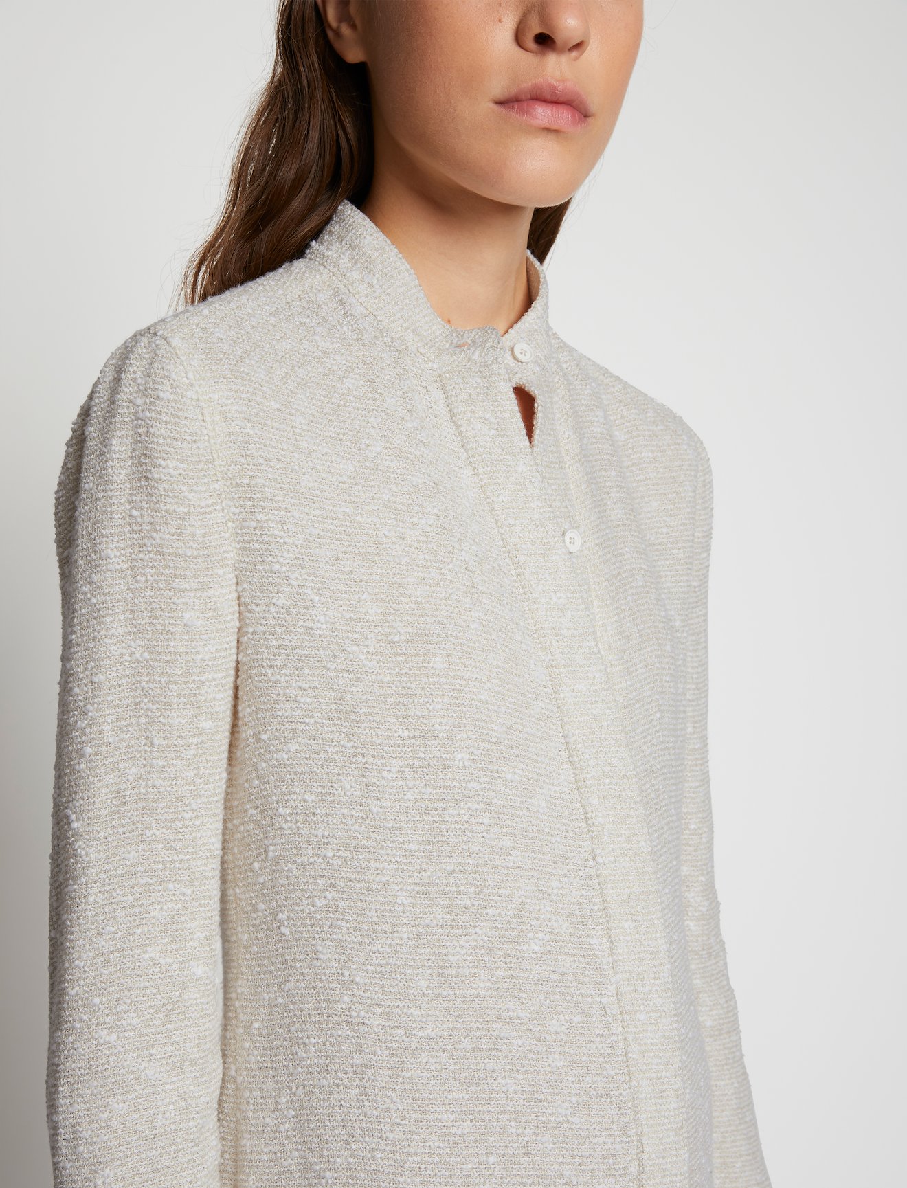 Lightweight Tweed Chiffon Dress #3