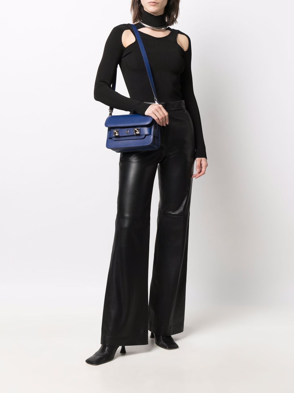 Proenza Schouler PS11 leren schoudertas - Blauw