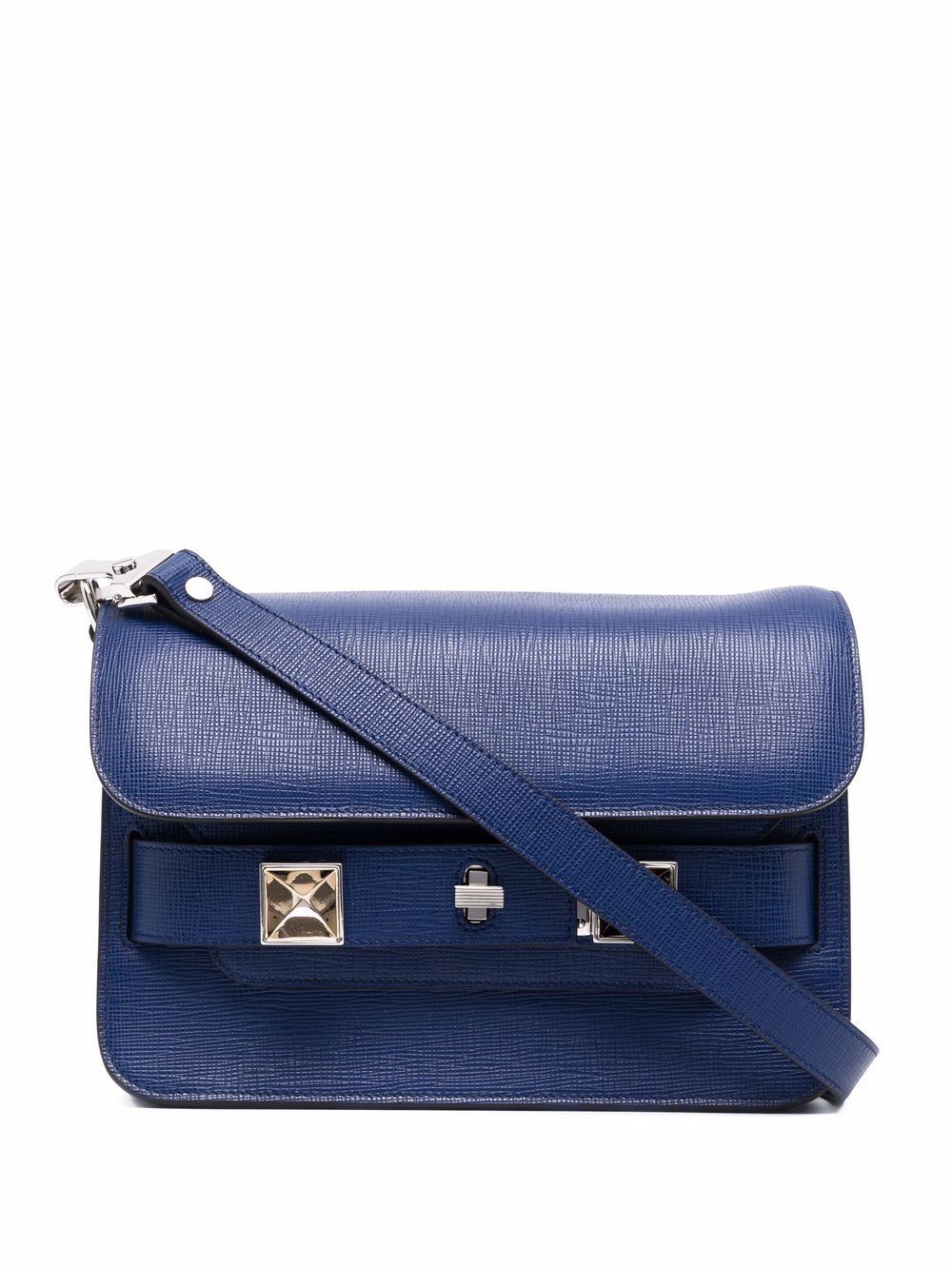 Shop Proenza Schouler Mini Ps11 Leather Shoulder Bag In Blue