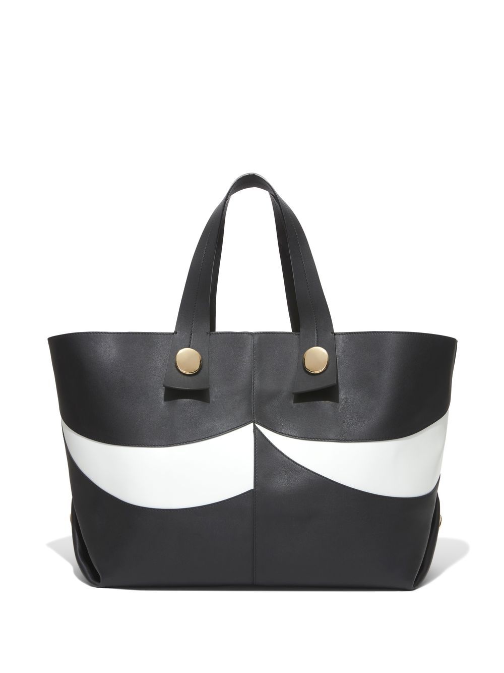 Shop Proenza Schouler Pieced Xl Tobo Panelled Tote In Black