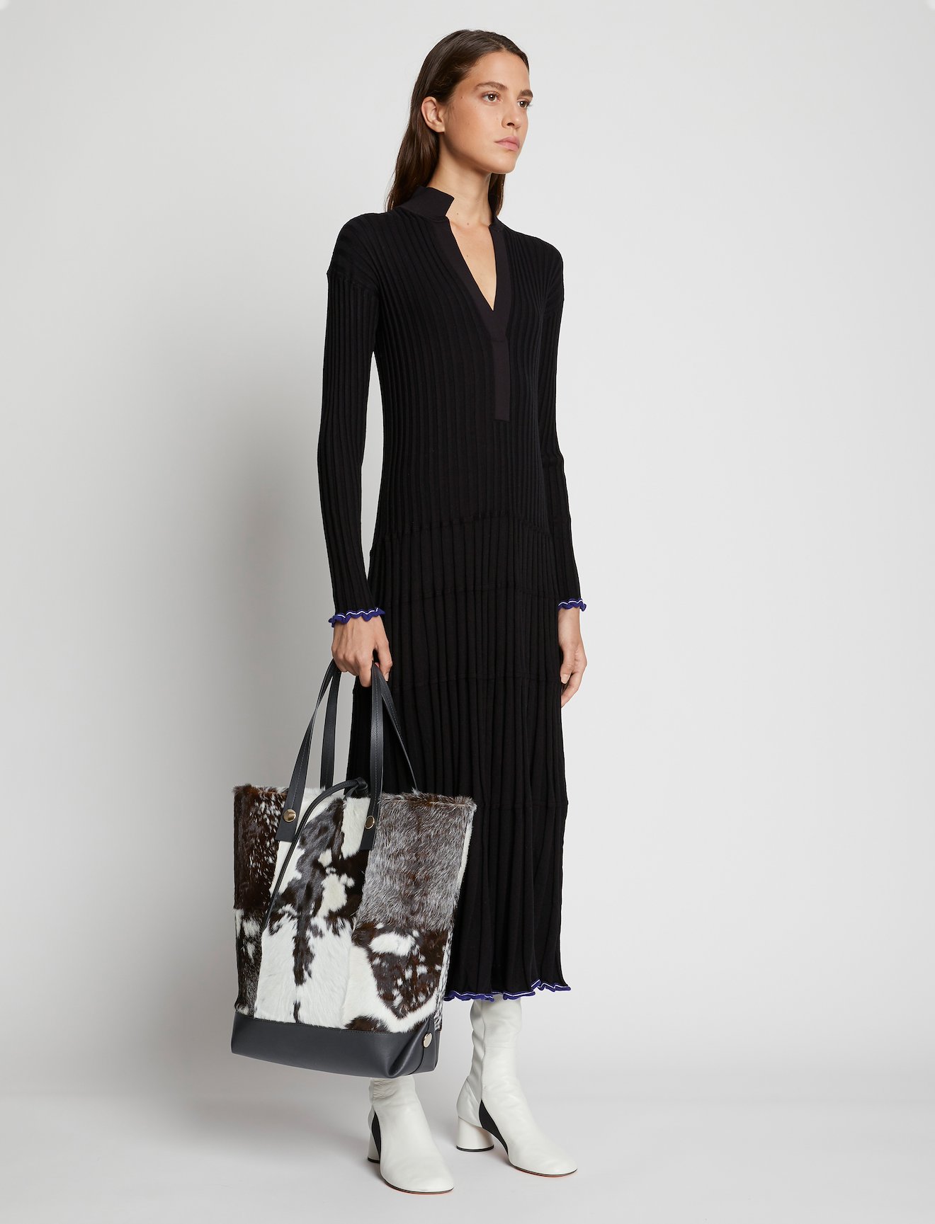 Shearling North South Tobo Tote #5