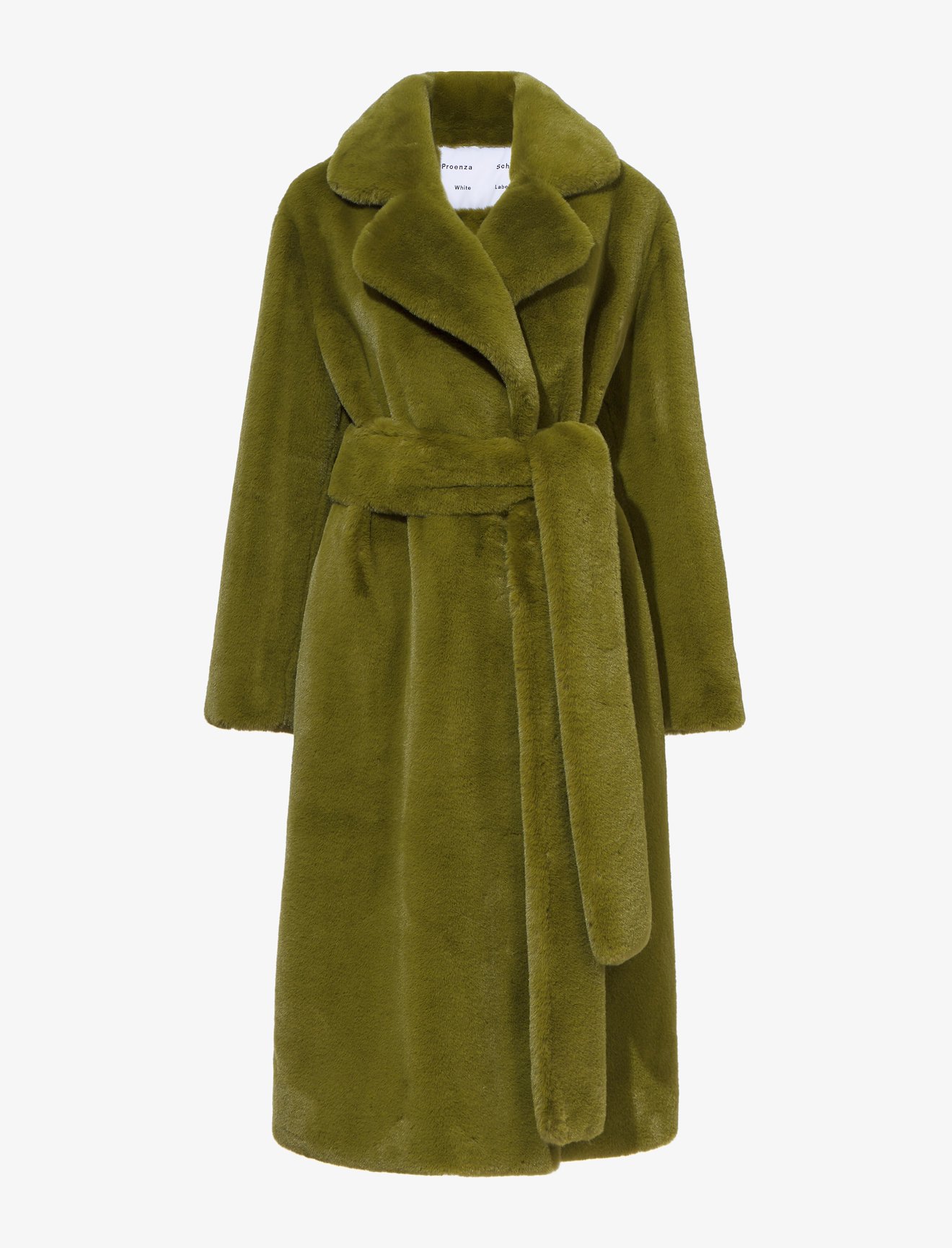 Faux Fur Belted Coat #4