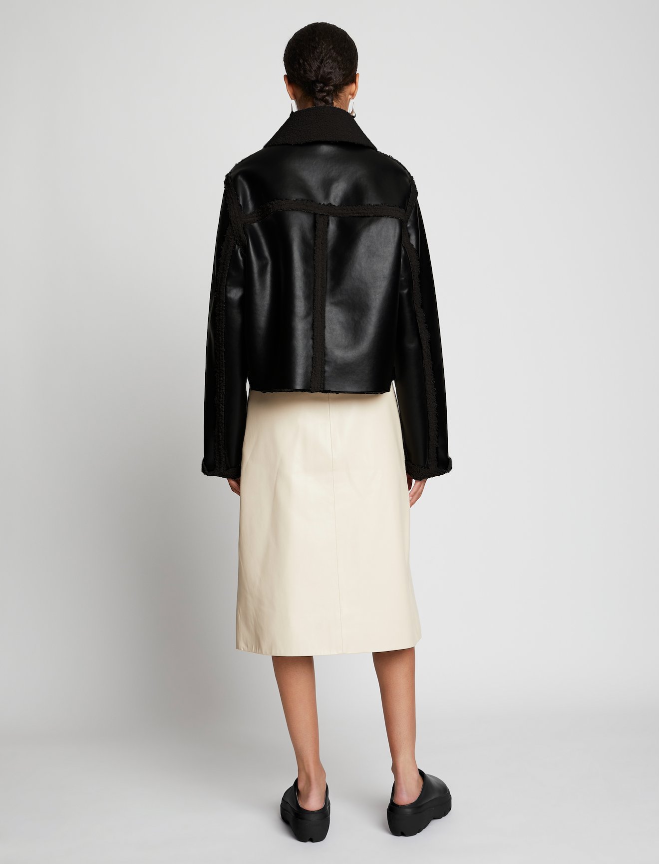 Faux Sherpa Cropped Jacket #3