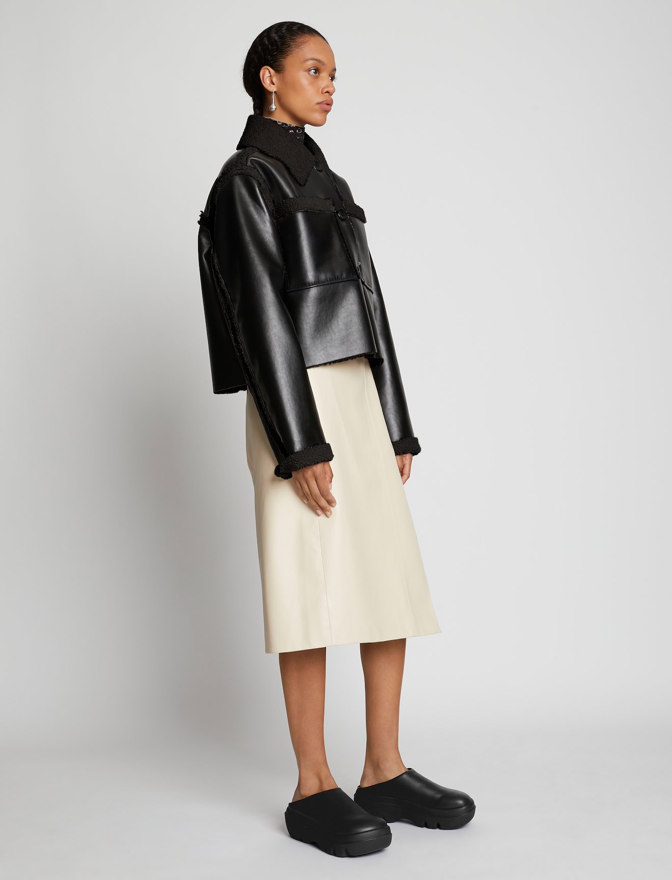 Faux Sherpa Cropped Jacket #2