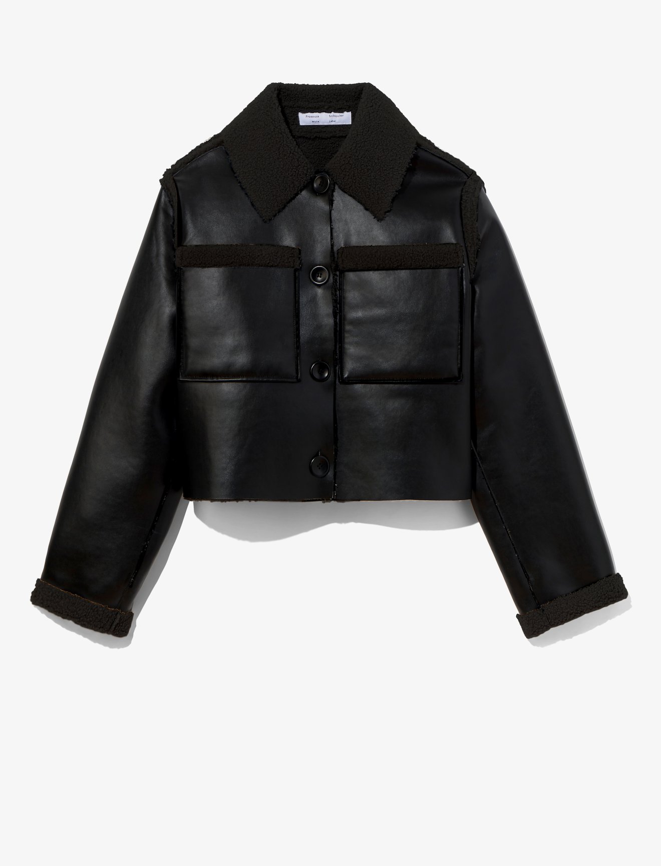 Faux Sherpa Cropped Jacket #5