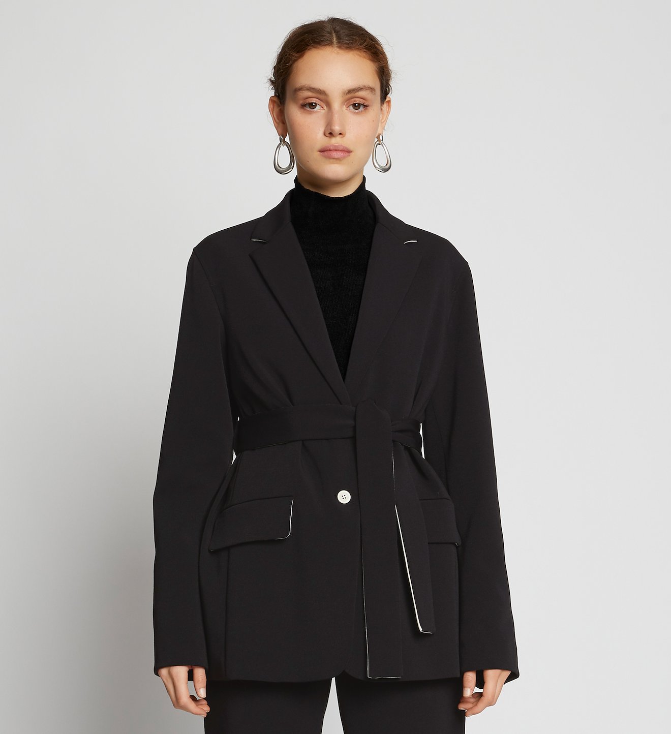 Crepe Suiting Blazer