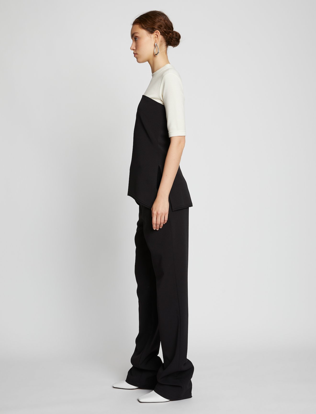 Crepe Suiting Wide Leg Pants #1