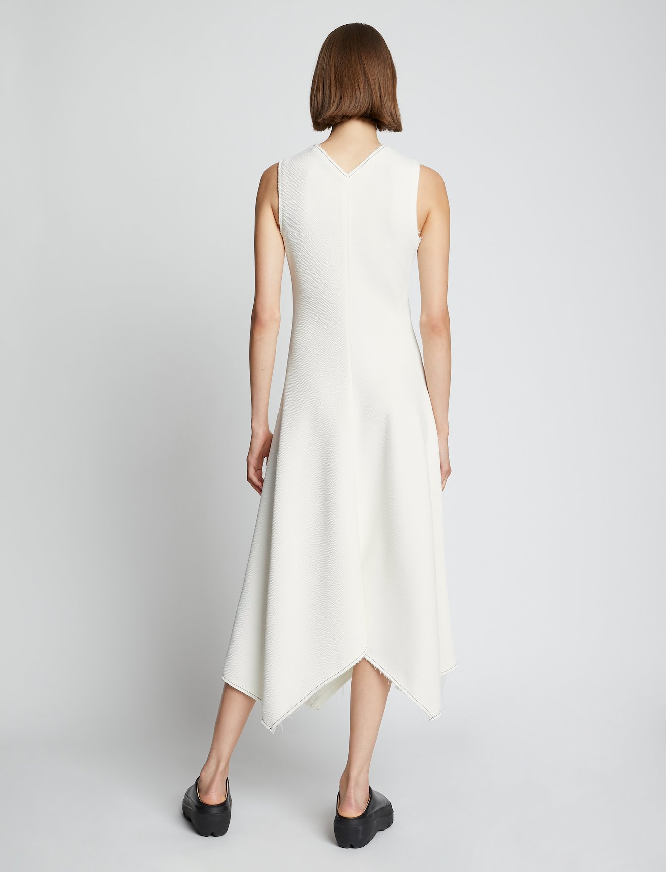 Ribbed Asymmetric Hem Dress #2
