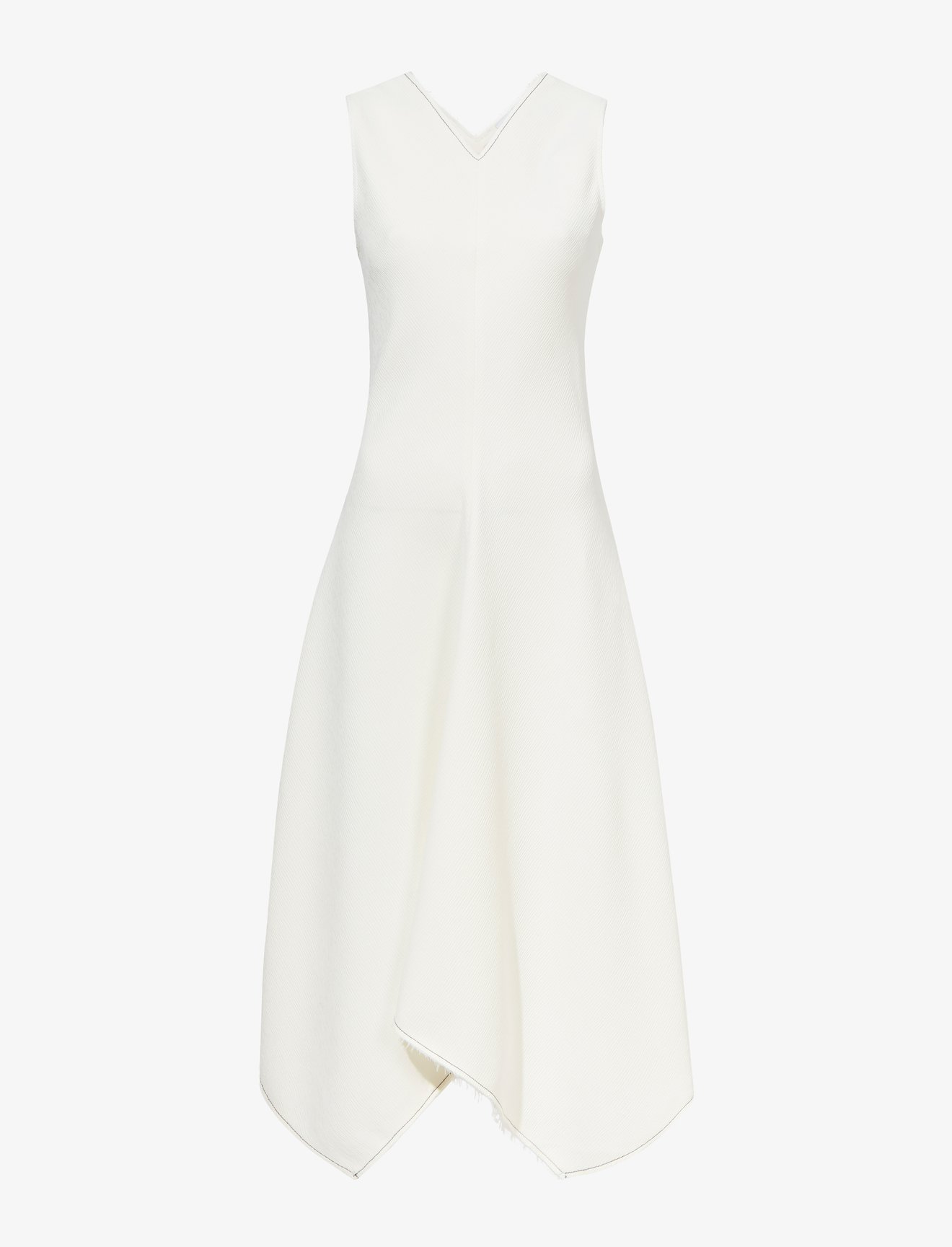Ribbed Asymmetric Hem Dress #4