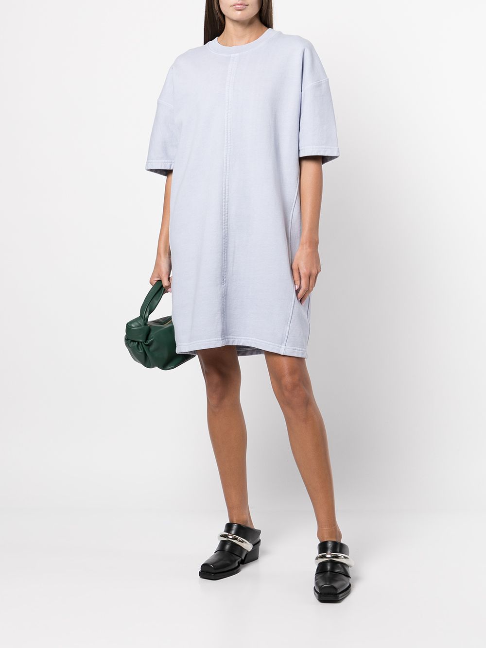 Proenza Schouler White Label T-shirtjurk met vlakken - Blauw