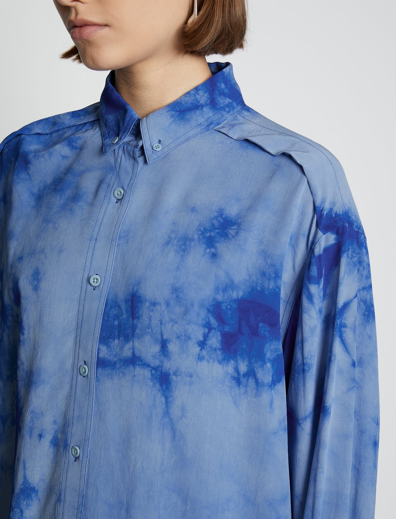 Tie Dye Silk Shirt #4