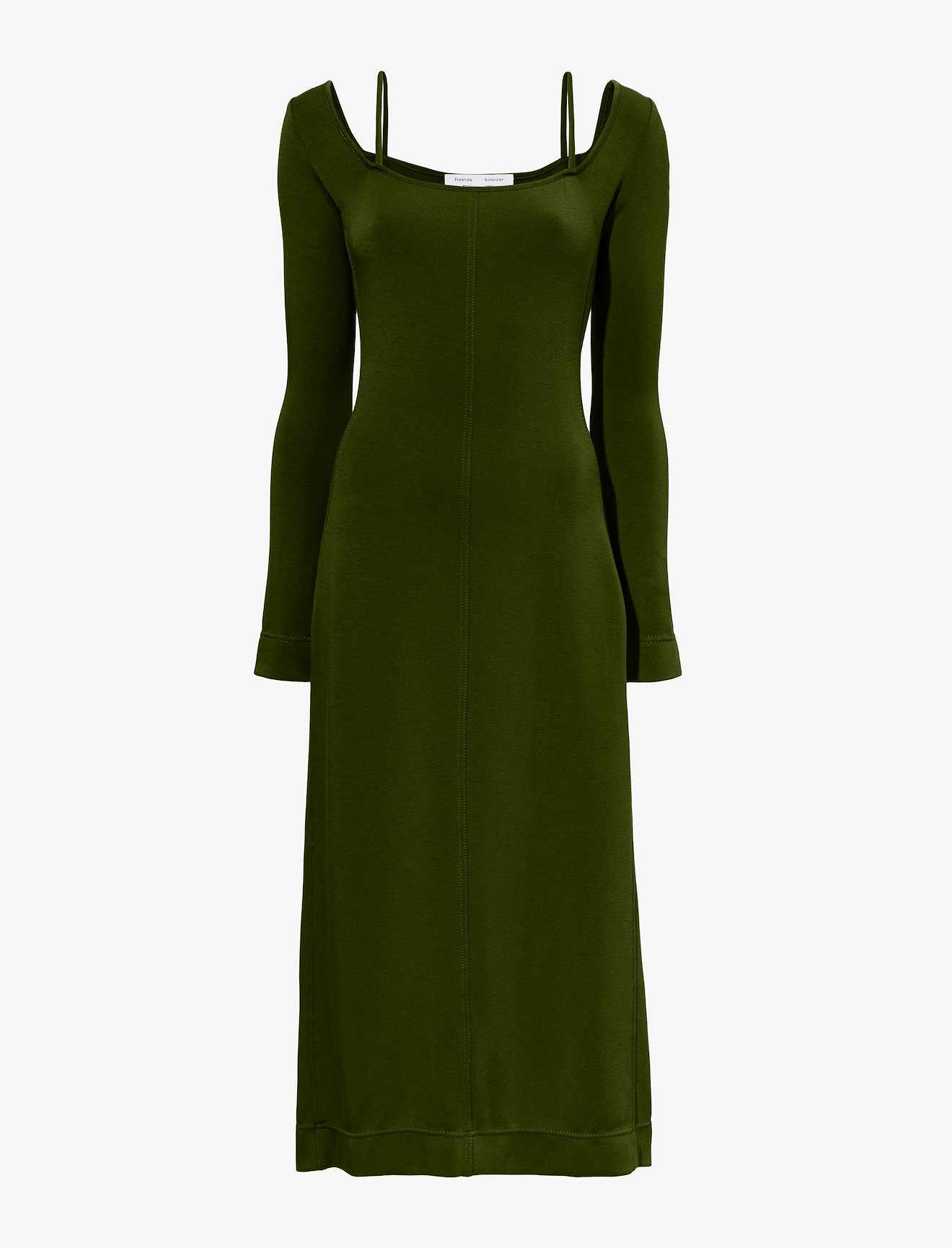 Compact Jersey Square Neck Dress #4