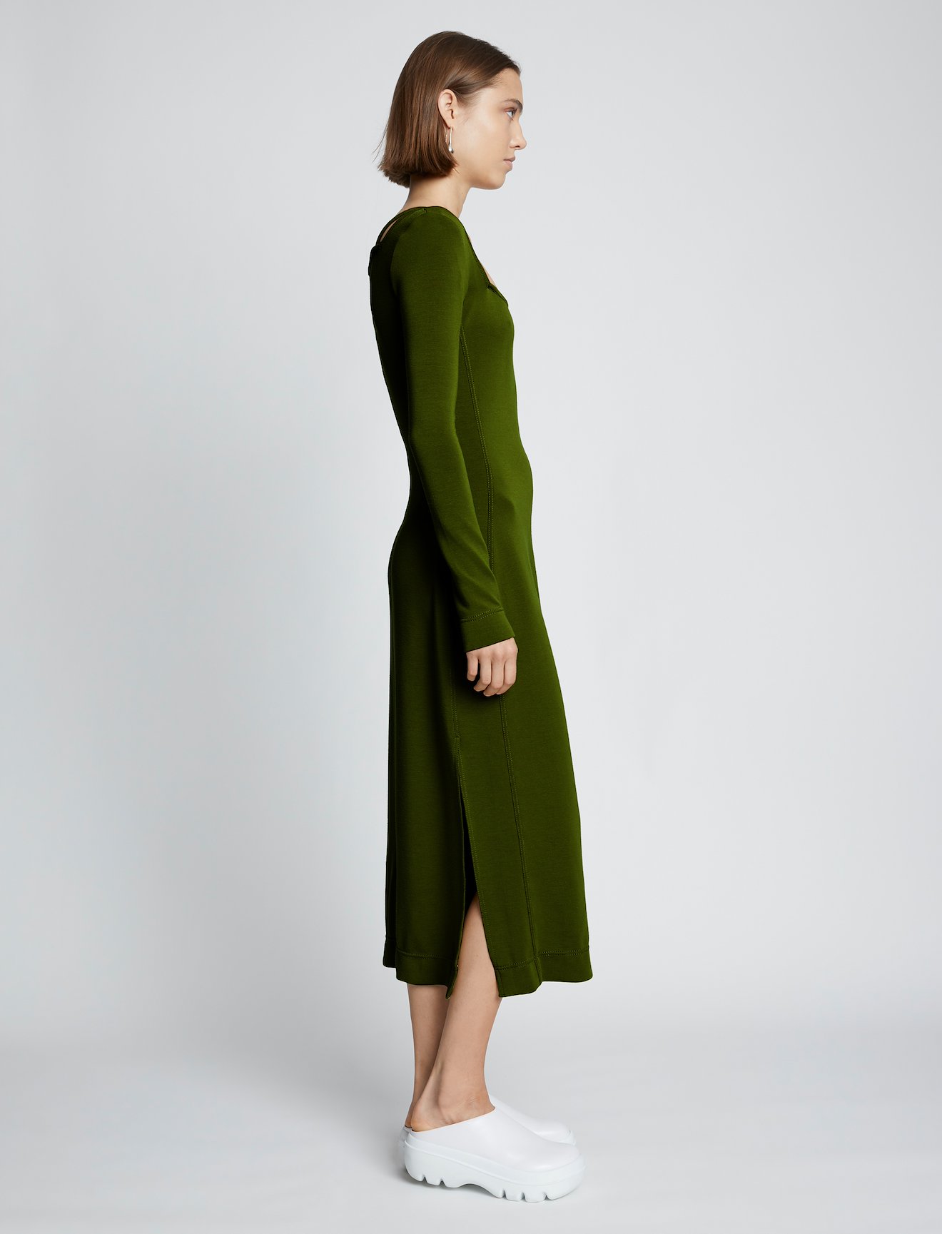Compact Jersey Square Neck Dress #1