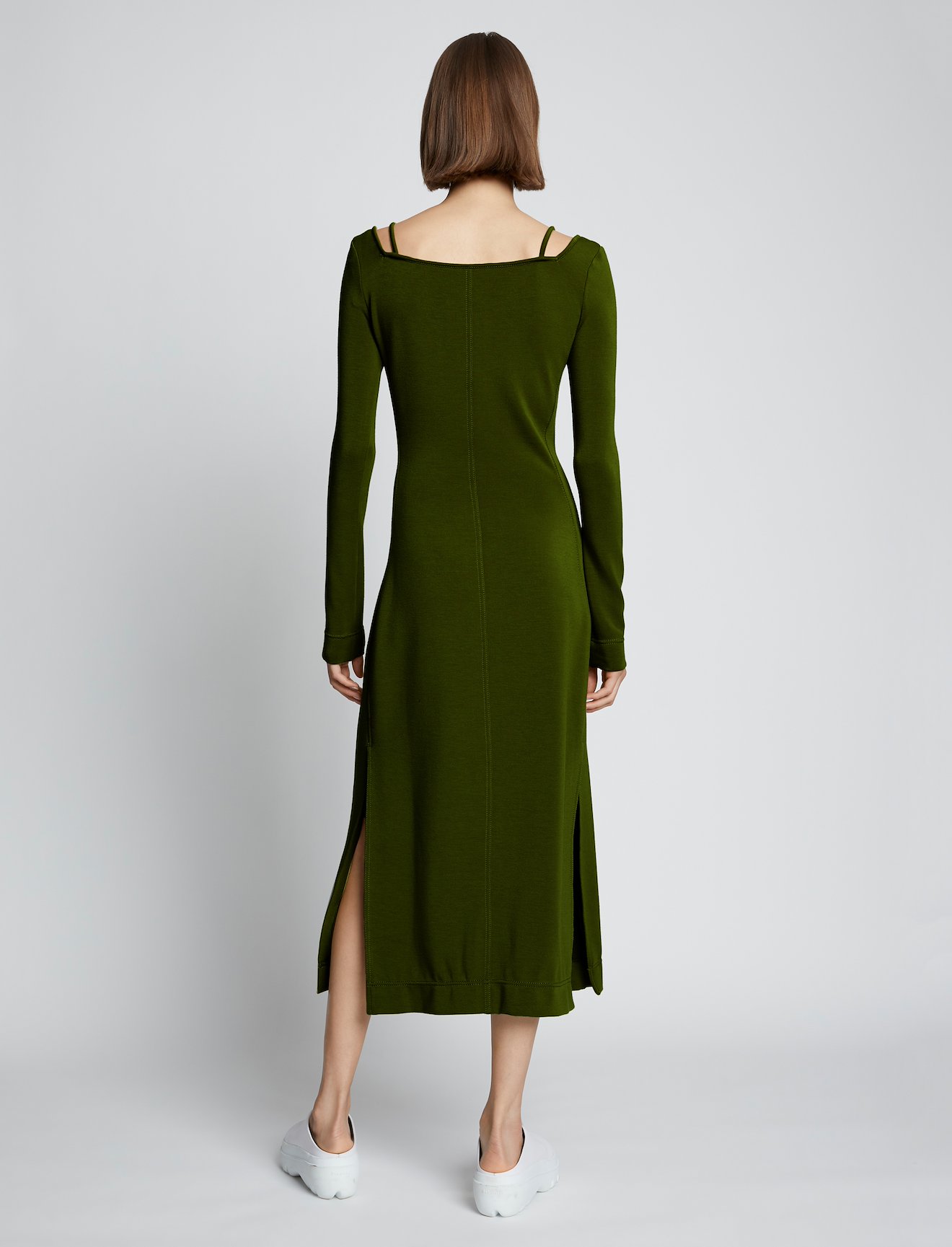 Compact Jersey Square Neck Dress #2