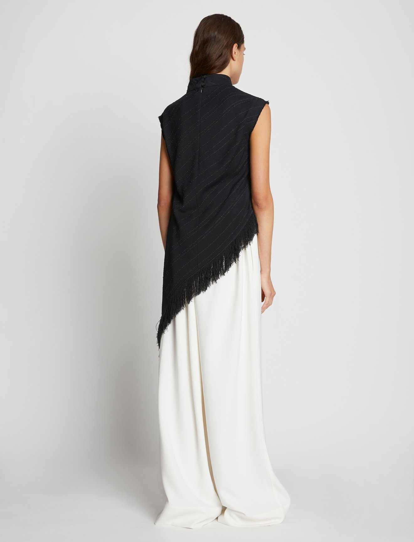 Textured Fringe Crepe Top #2