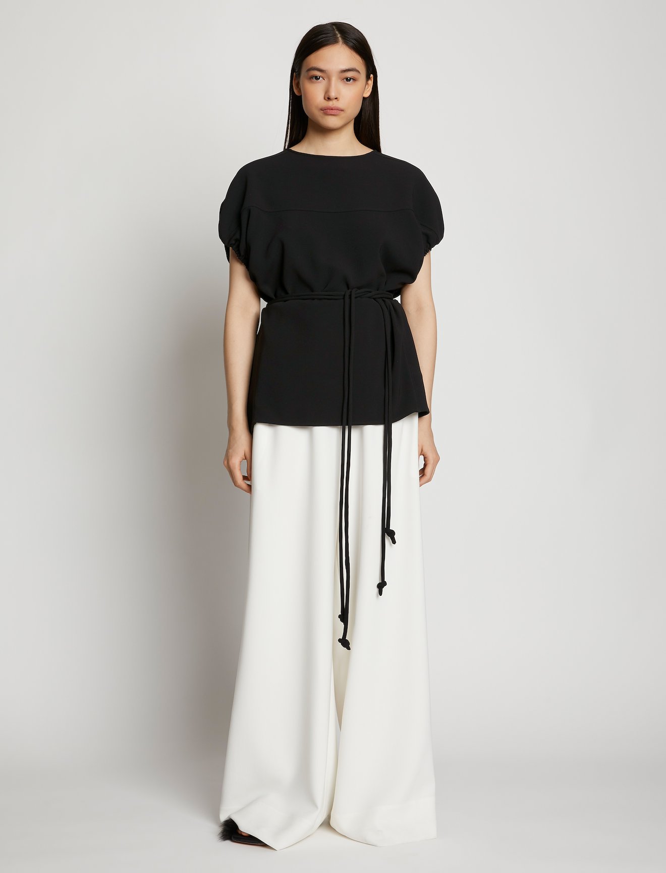 Matte Crepe Cocoon Top #1