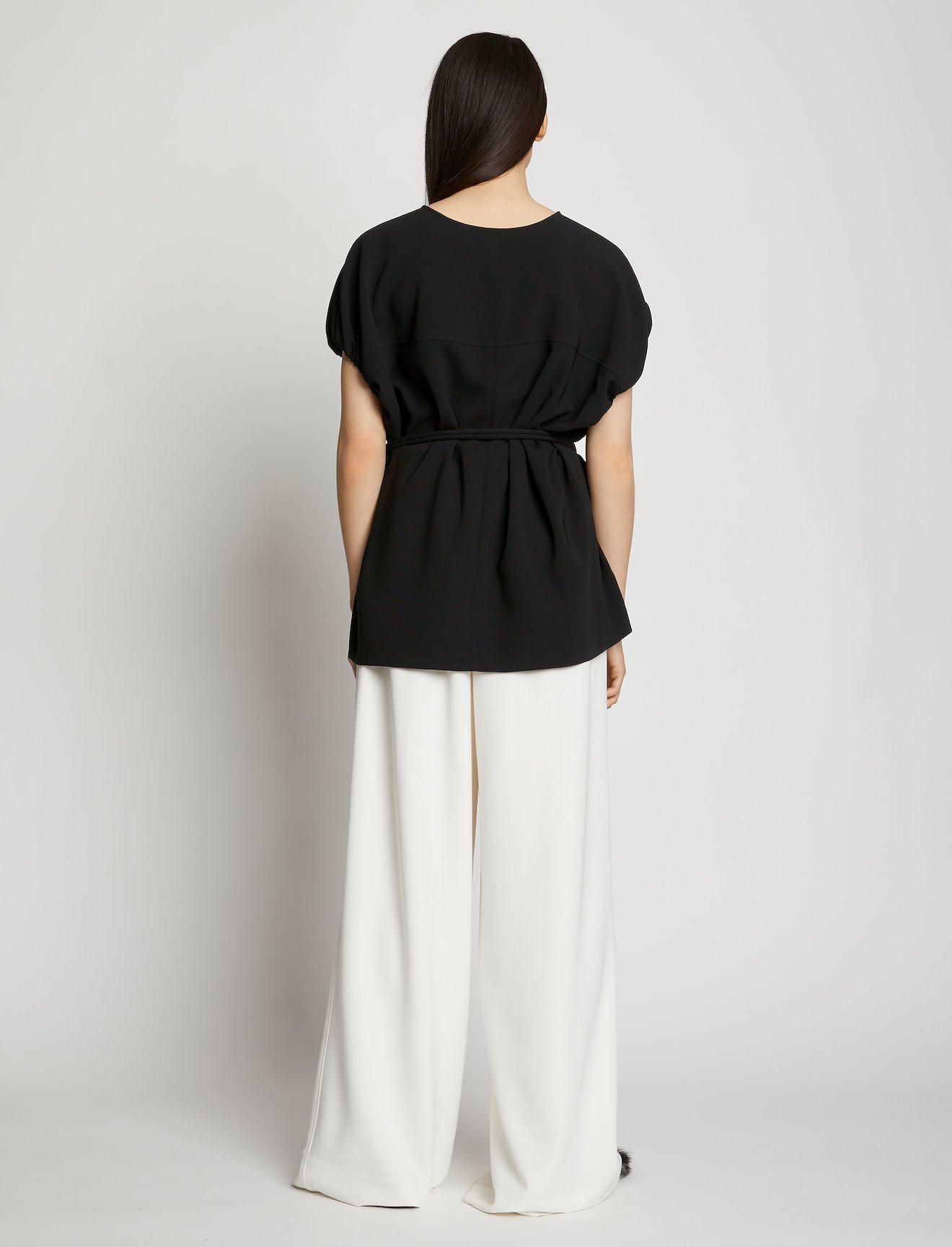 Matte Crepe Cocoon Top #3