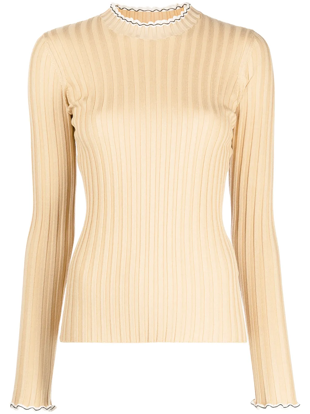 

Proenza Schouler cashmere-silk contrast-trim jumper - Neutrals