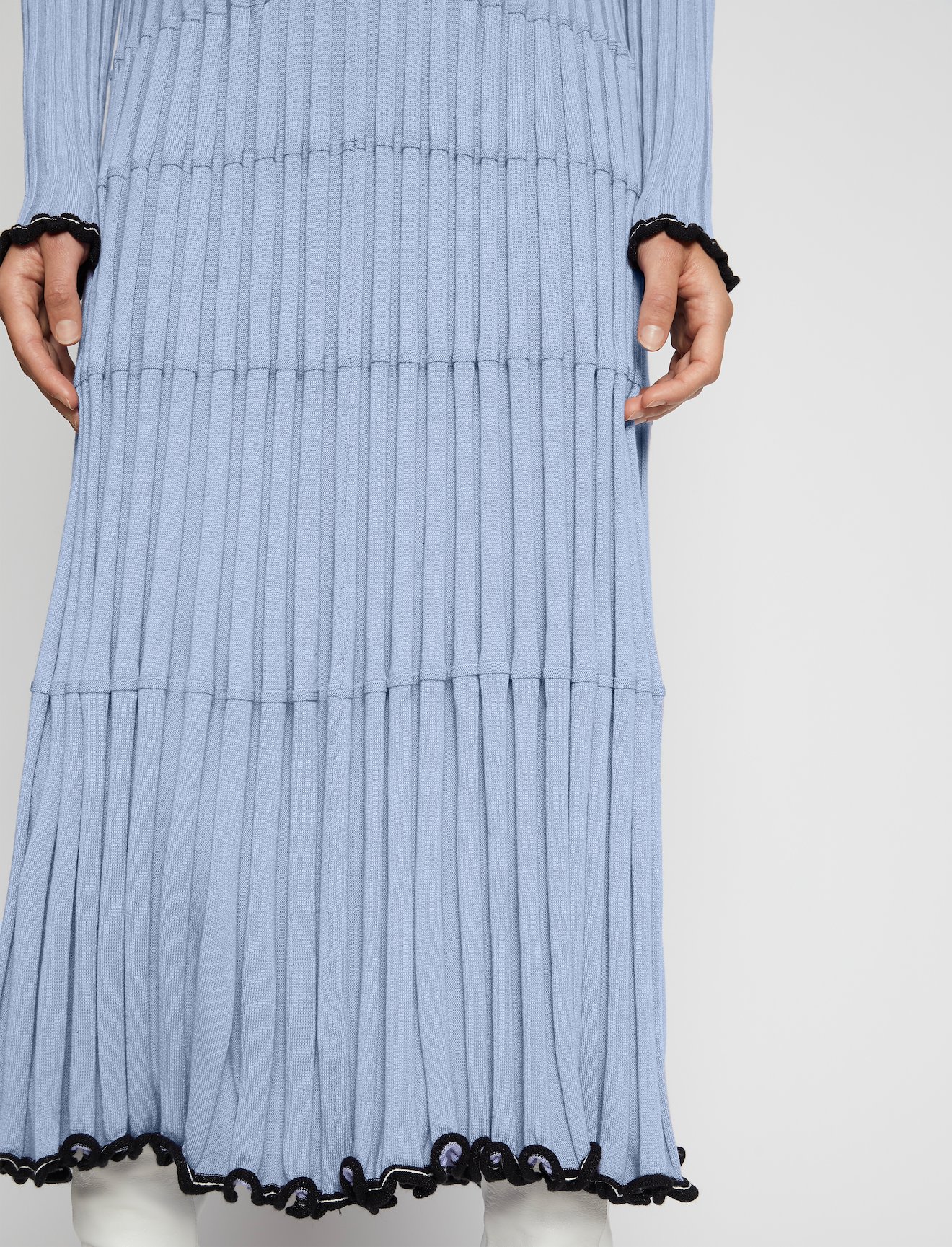 Silk Cashmere V-Neck Dress #3