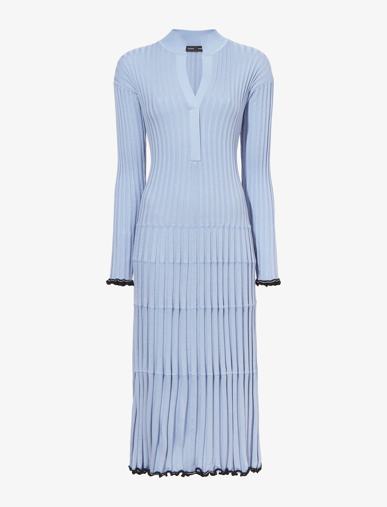 Silk Cashmere V-Neck Dress #4