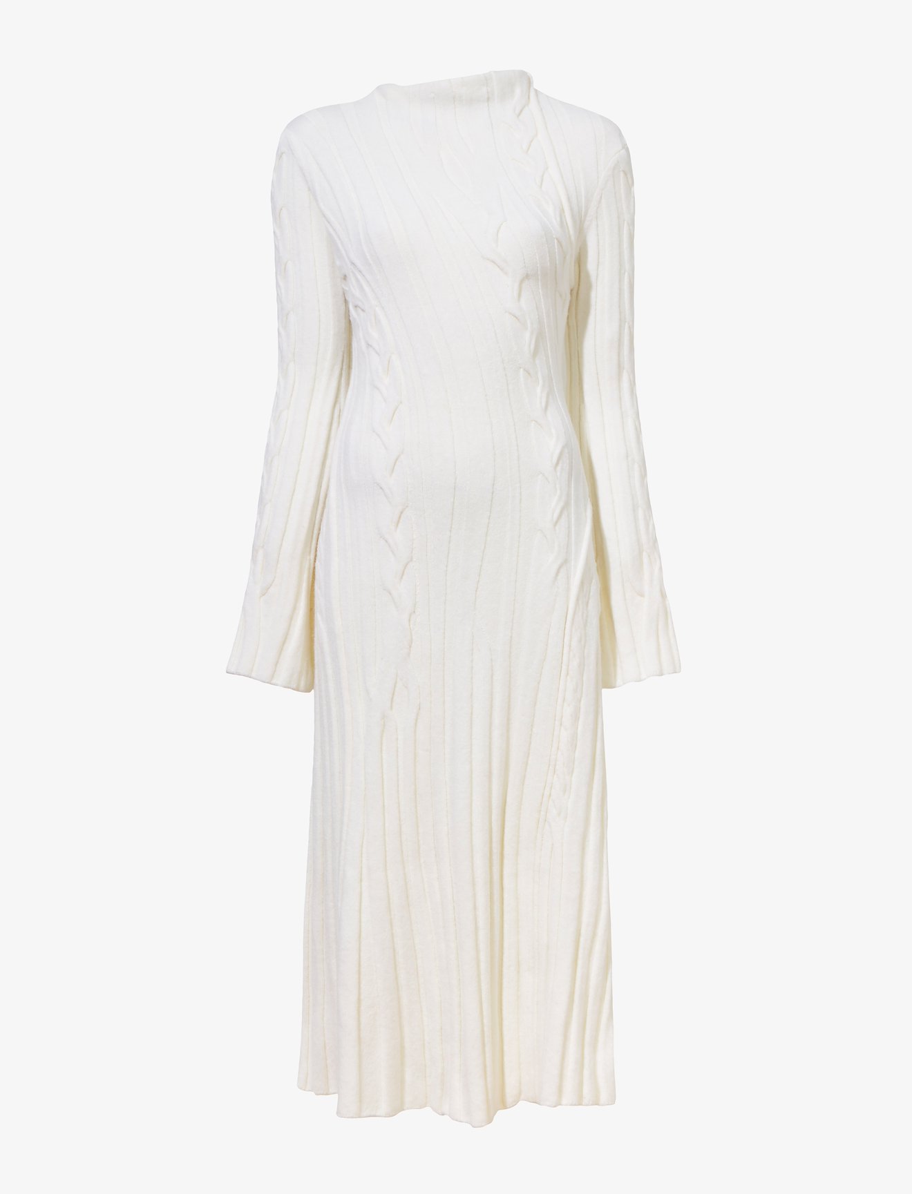 Bias Cable Knit Dress #4