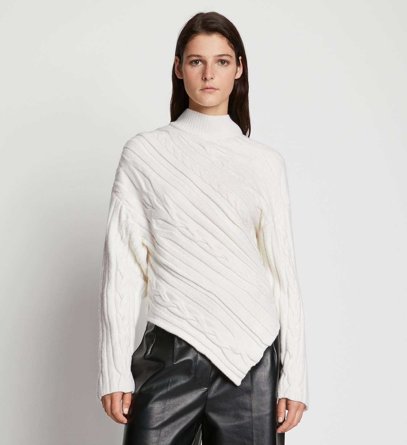 Bias Cable Sweater