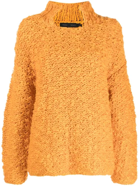 Proenza Schouler square-neck chunky-knit jumper