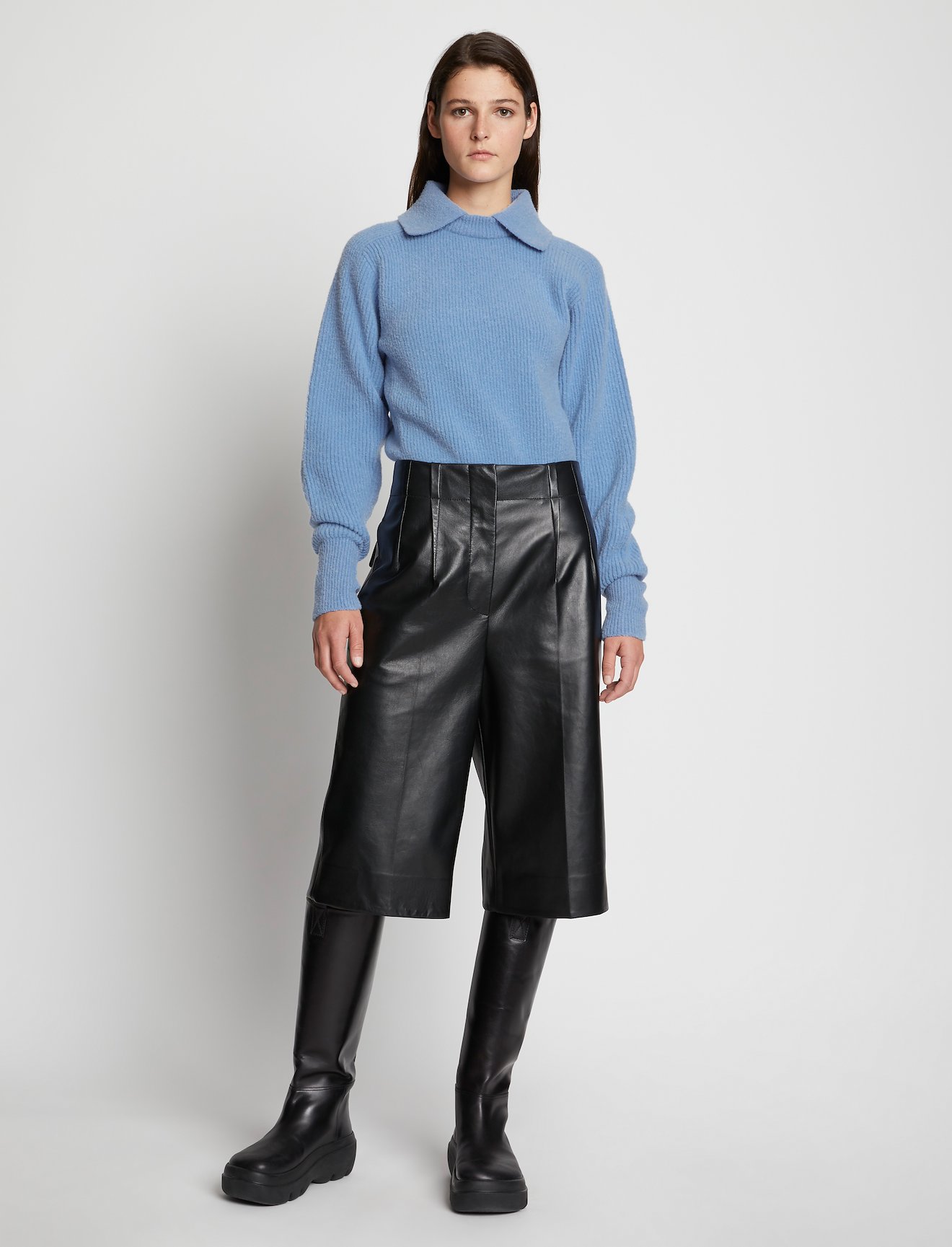Wool Cashmere Collared Sweater #1