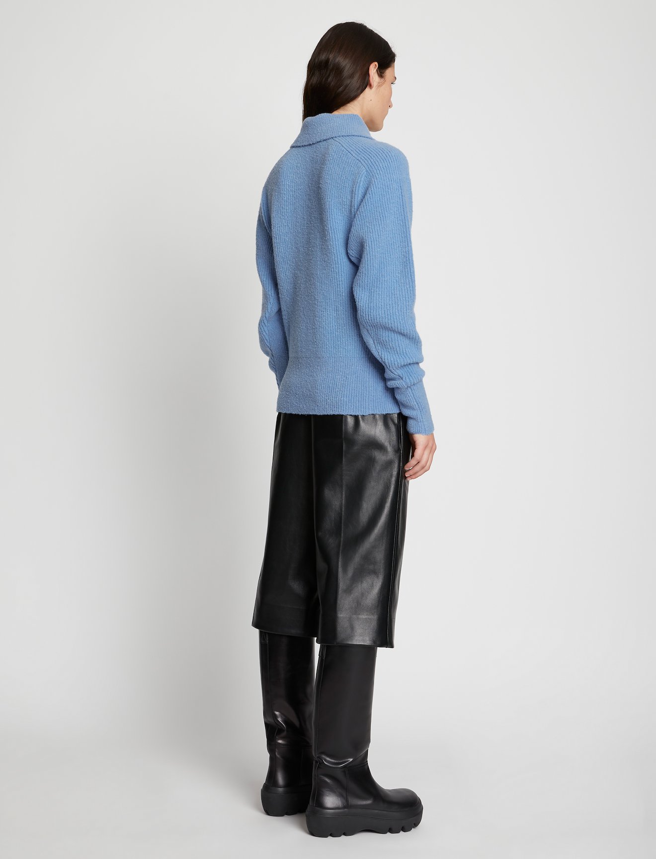 Wool Cashmere Collared Sweater #3