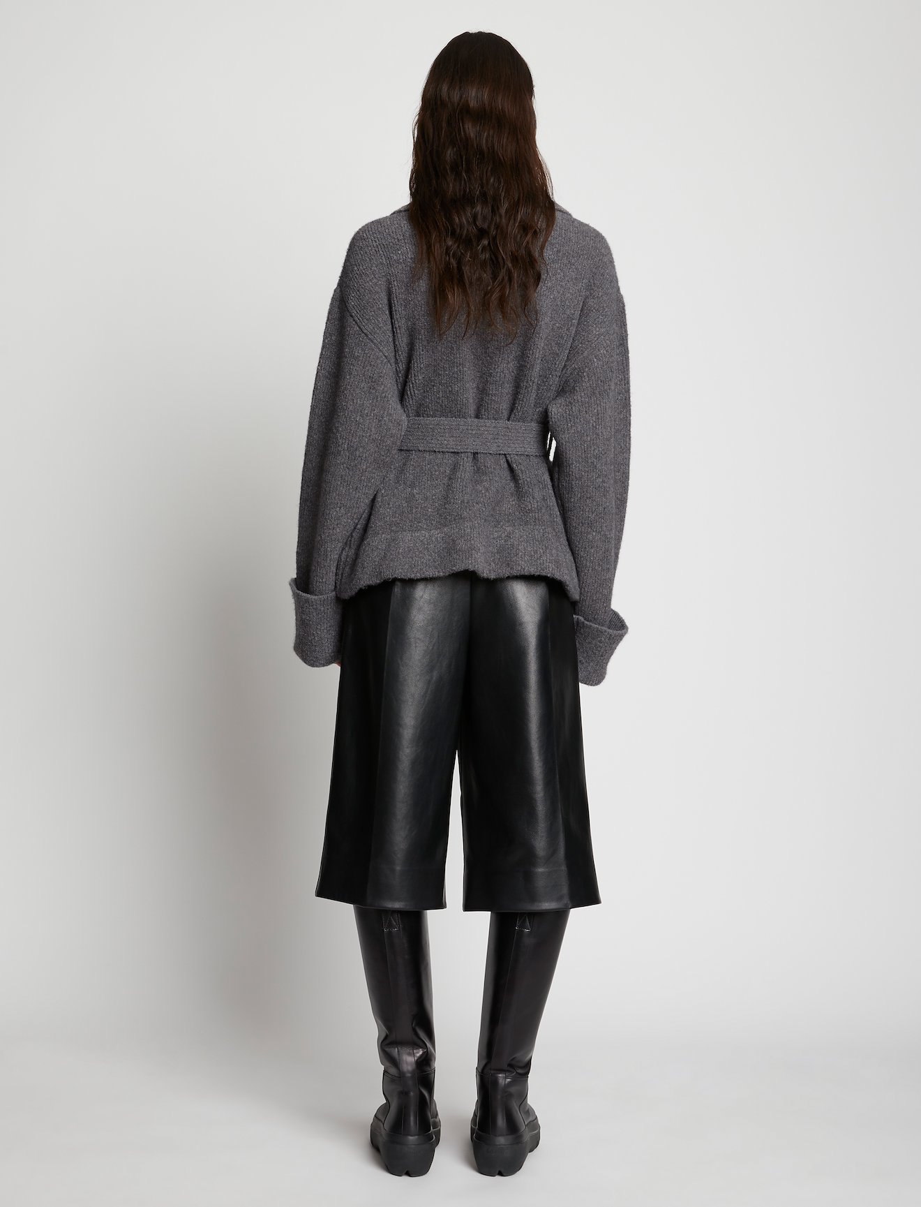 Wool Cashmere Belted Cardigan #2