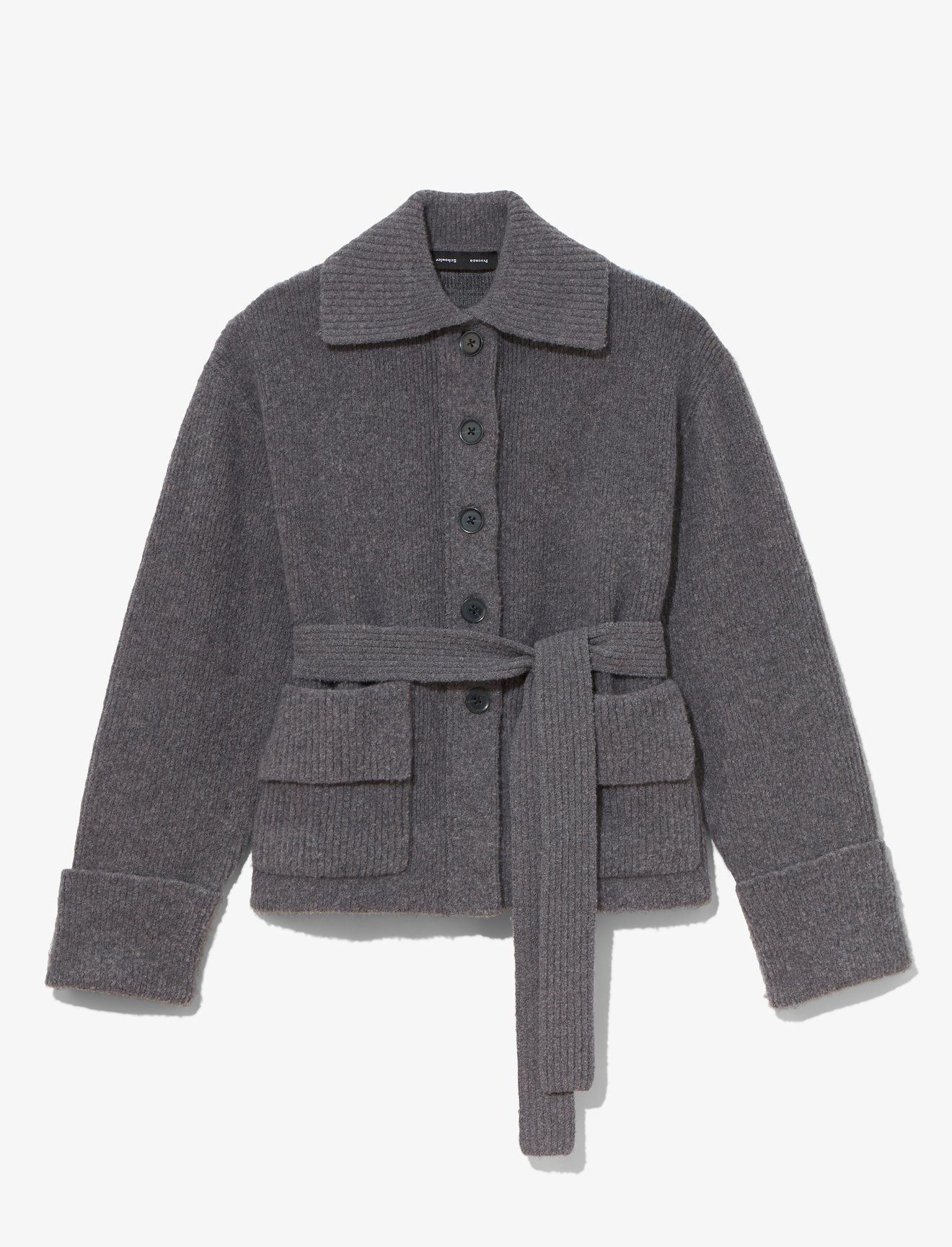 Wool Cashmere Belted Cardigan #4