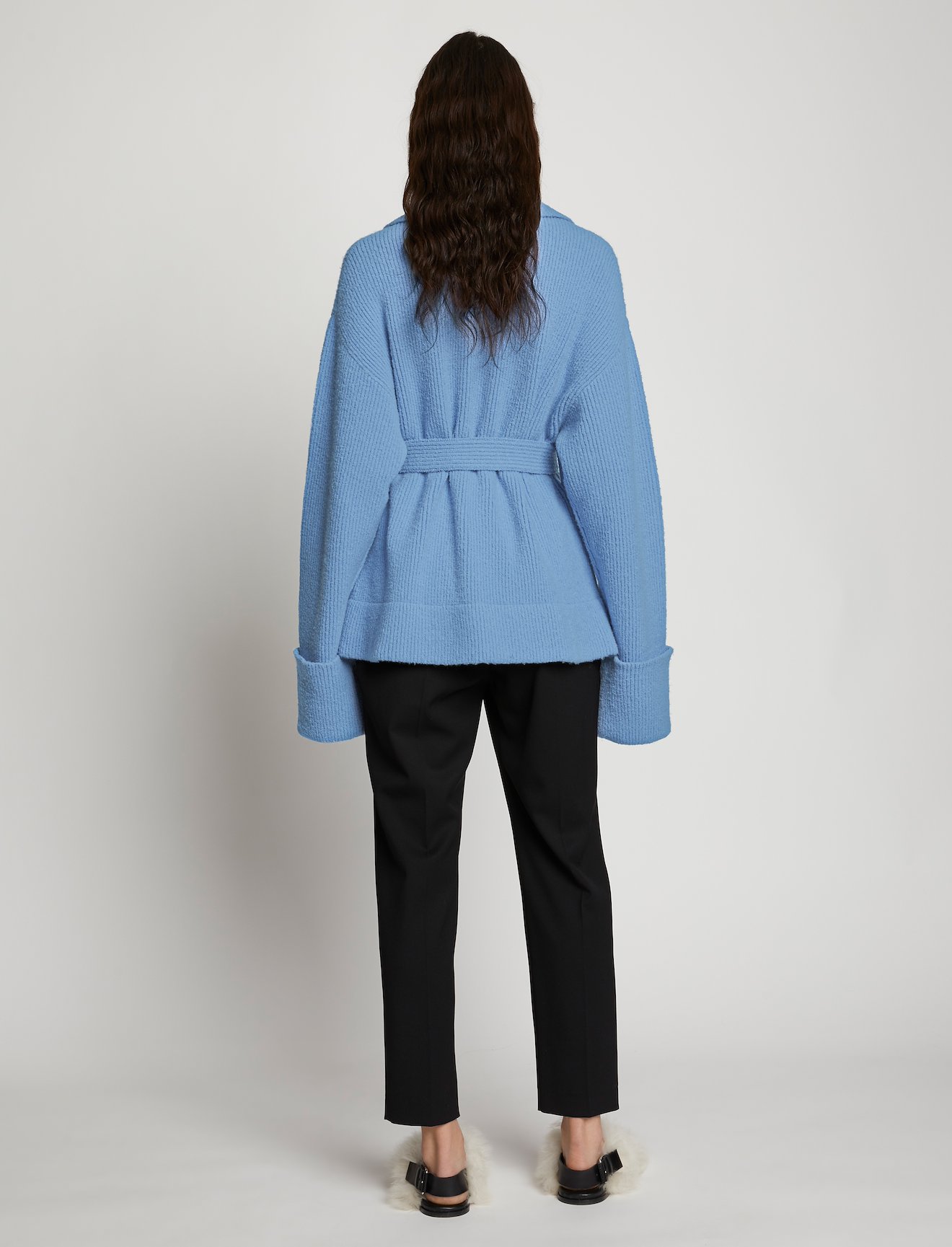 Wool Cashmere Belted Cardigan #2