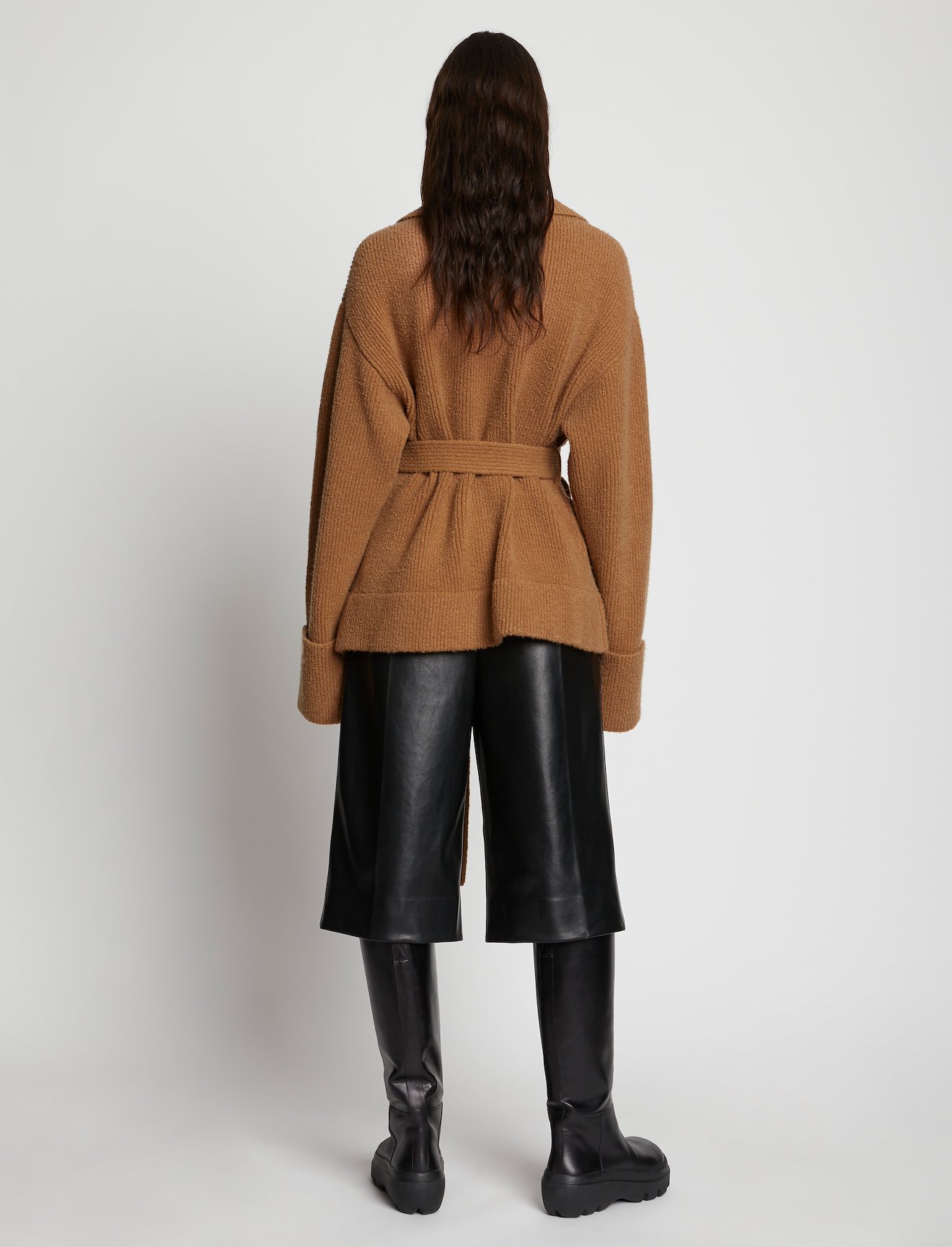 Wool Cashmere Belted Cardigan #2
